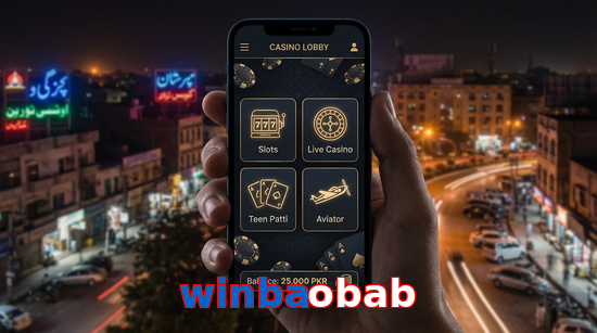 Main screen of Winbaobab app page for PK players