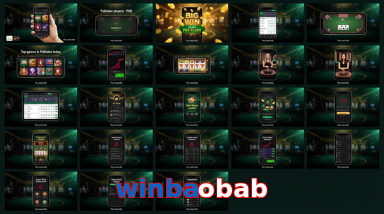 Main screen of Winbaobab bet page for PK players